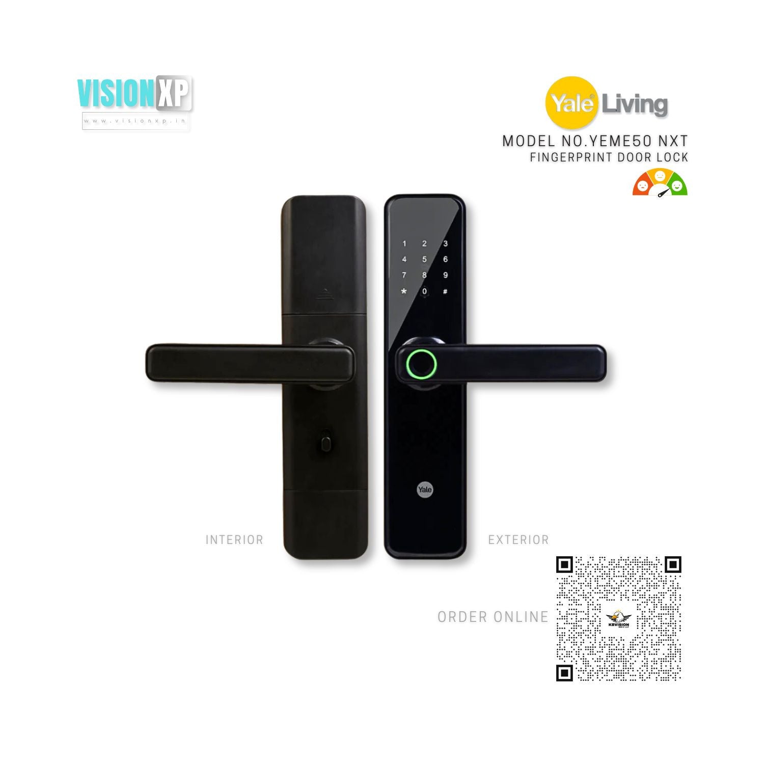 Yale YDME 50 NxT Digital Finger Print Door Lock Yale YDME 50 NxT Digital Finger Print Door Lock